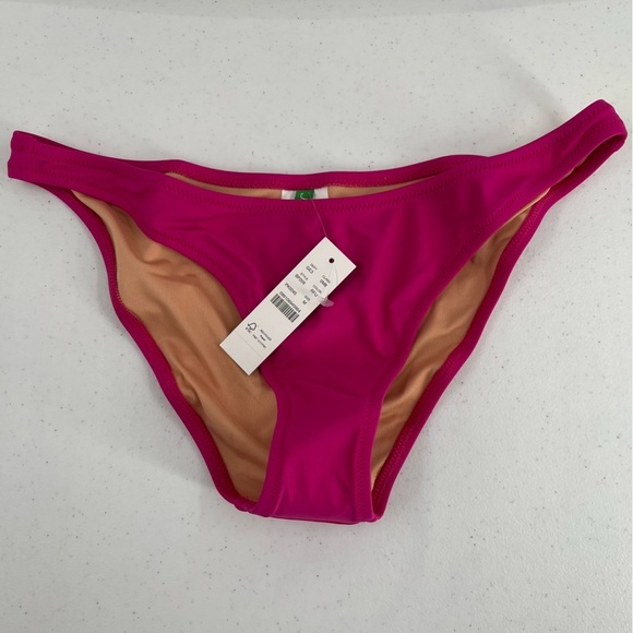 NWT J Crew Heritage '89 Fuchsia Flamingo Pink High Leg Cheeky Bikini Swim Bottom - Picture 3 of 10